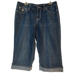 INC Blue Jean Capris